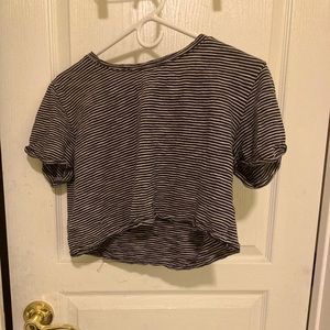 Striped crop top